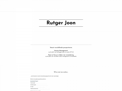 rutgerjoon.nl snapshot