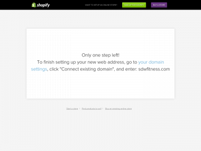 sdwfitness.com snapshot