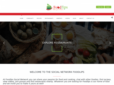 foodlips.com snapshot