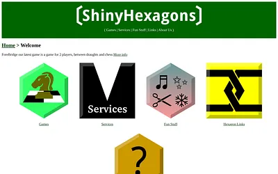 shinyhexagons.com snapshot