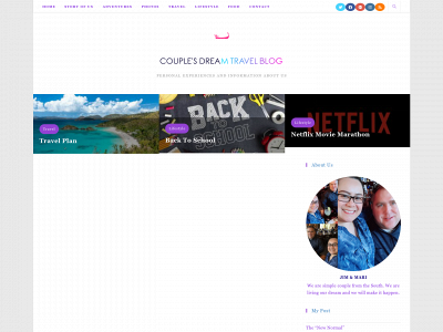 couplesdreamtravelblog.com snapshot