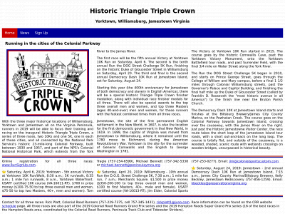 historictriangletriplecrown.com snapshot