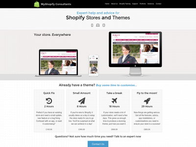 www.myshopifyconsultants.co.uk snapshot