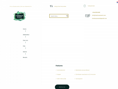 luminousessent.com snapshot