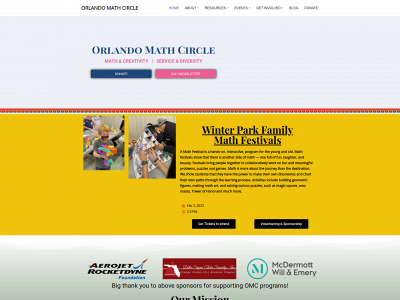 orlandomathcircle.org snapshot