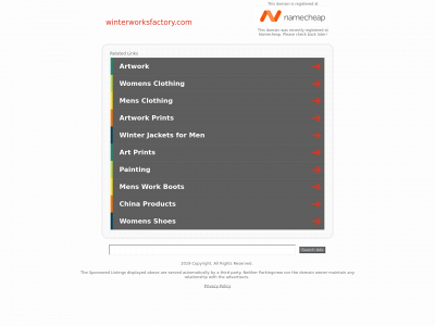 winterworksfactory.com snapshot