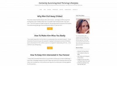 certainlysurvivingandthrivinglifestyles.com snapshot