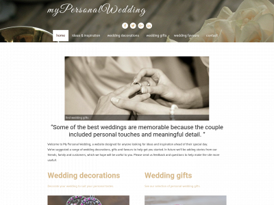 mypersonalwedding.com snapshot