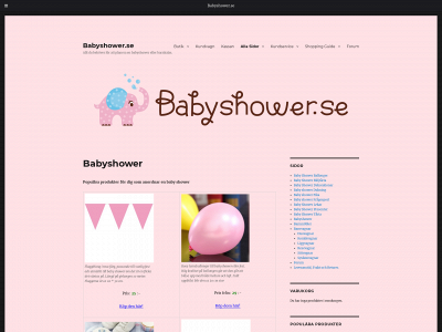 babyshower.se snapshot