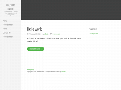 maltandmagic.com snapshot