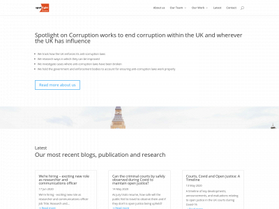 spotlightcorruption.org snapshot