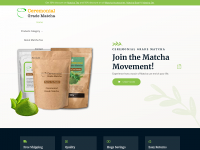 ceremonialgradematcha.com snapshot
