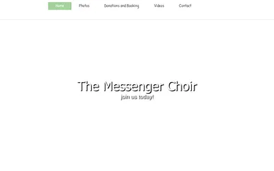 themessengerchoir.co.uk snapshot