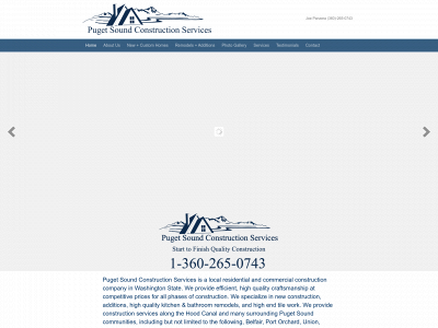 pugetsoundconstructionservices.com snapshot