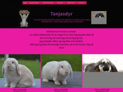 tanjasdyr.dk snapshot