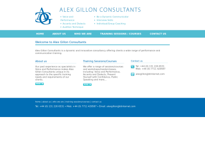 alexgillonconsultants.co.uk snapshot
