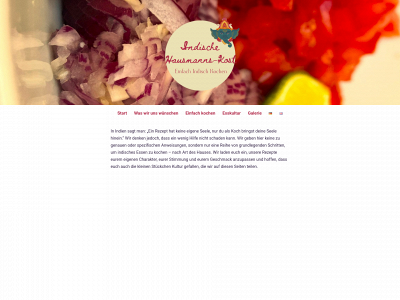 indische-hausmannskost.com snapshot