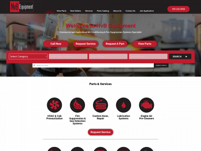 nvbequipment.com snapshot