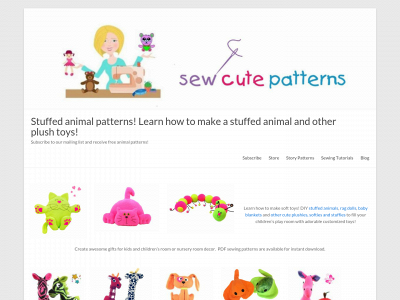 sewcutepatterns.com snapshot