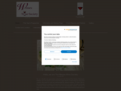 wessexwinesociety.co.uk snapshot