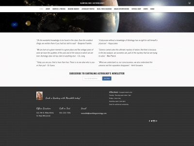 www.earthlingastrology.com snapshot