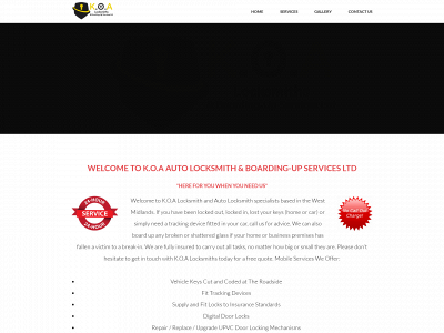 koalocksmiths.co.uk snapshot