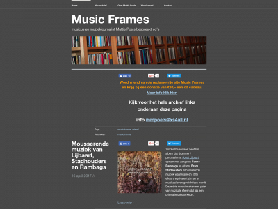 musicframes.nl snapshot