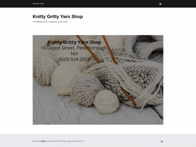 knittygrittyyarnshop.com snapshot