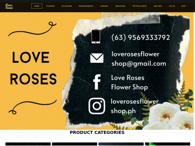www.loverosesflowershop.com snapshot