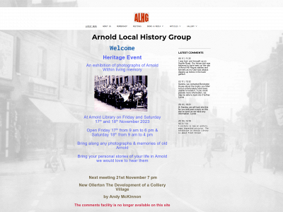 arnold-history-group.org snapshot
