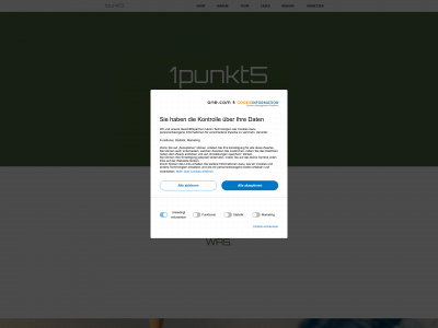 1punkt5.ch snapshot