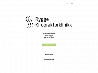 ryggekiropraktorklinikk.no snapshot