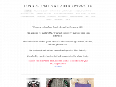 www.ironbearjewelry.com snapshot