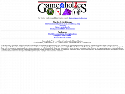 gameaholics.com snapshot