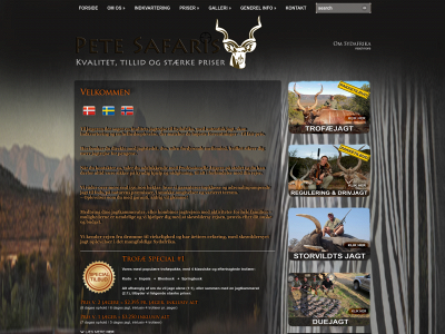 petesafaris.dk snapshot