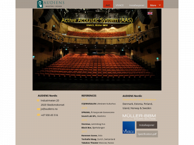 vivace-acoustics.no snapshot