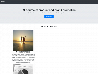 adstim.com snapshot