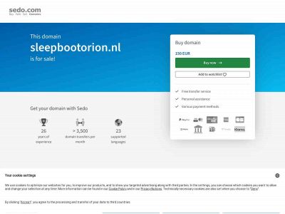 sleepbootorion.nl snapshot