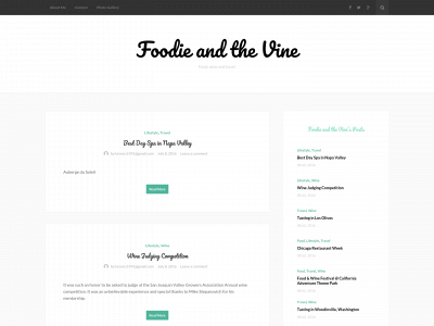 foodieandthevine.com snapshot