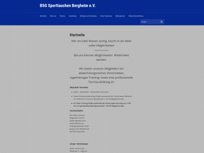 bsg-sporttauchen.de snapshot