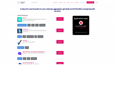 startupsgalaxy.com snapshot