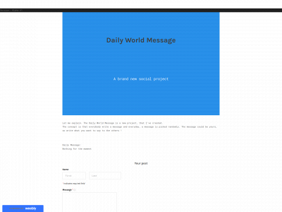 dailyworldmessage.weebly.com snapshot