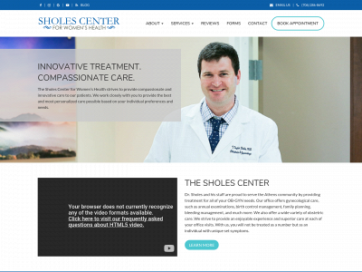 sholescenter.com snapshot