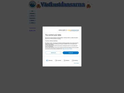 vastkustdansarna.se snapshot