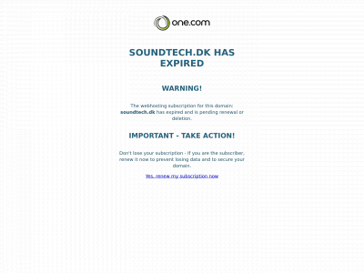 soundtech.dk snapshot