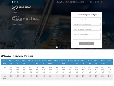 jerseycityphonerepair.com snapshot