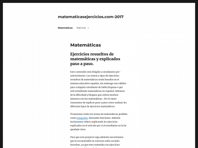 matematicasejercicios.com snapshot