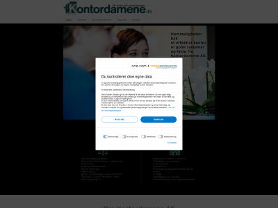 kontordamene.no snapshot
