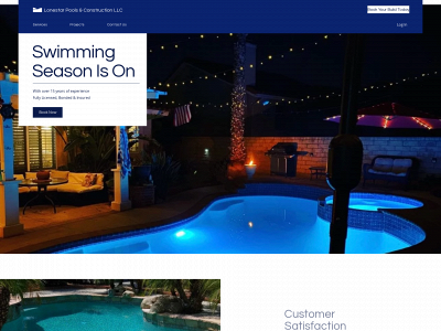 lonestarpoolsandconstruction.com snapshot