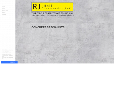 www.rjhallconstruction.com snapshot